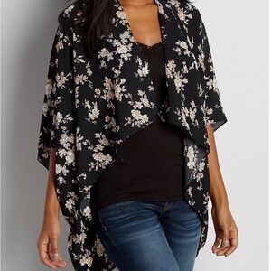 Maurices lightweight kimono in floral print